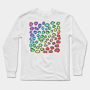 Rainbow Leopard Pattern Long Sleeve T-Shirt